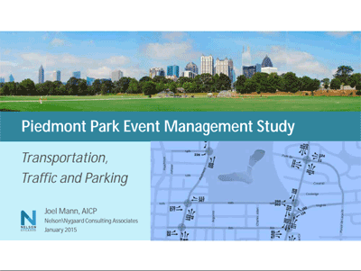 piedmont park parking traffic management event